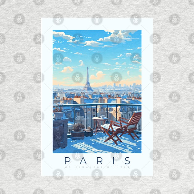 Affiche rétro - voyage - vintage - Paris by Labonneepoque